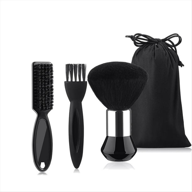 Paquete de 3 Cepillos para el Cuello, Cuchillas de Afeitar de Nailon Suave, Incluye Bolsa de Almacenamiento.