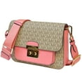 thumbnail image 5 of Michael Kors Sloan Editor Medium Flap Shoulder Bag Crossbody MK Signature (Tea Rose), 5 of 8