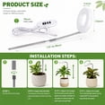 thumbnail image 6 of Fyniora Plant Grow Light-2 Pack, Full Spectrum LED Plant Light for Indoor Plants, Height Adjustable Growing Lamp with Auto on/off Timer 3/9/12H, 10 Dimmable Brightness, Ideal for Small Plants, White, 6 of 8