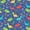 Blue Green, variant on Manfei Cut Dino Animals Shower Curtain 72Wx72L,Kawaii Palm Tree Flower Bathroom Curtain,Blue Green