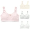 thumbnail image 4 of Xfvqtps Girls Bras Bralettes Cotton Soft Comfortable Breathable Ribbed Solid Color Cute Rabbit Print Training Bra for Teen Beige, 4 of 5
