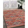 thumbnail image 3 of Ahgly Company Machine Washable Indoor Round Contemporary Camel Brown Area Rugs, 5' Round, 3 of 7