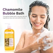 Bubble Foaming Bath with Pure Epsom Salt - Chamomile Rose Lavender Bath Set, Relaxing Holiday Birthady Gifts for Her, 3 Pack 49.8 fl oz