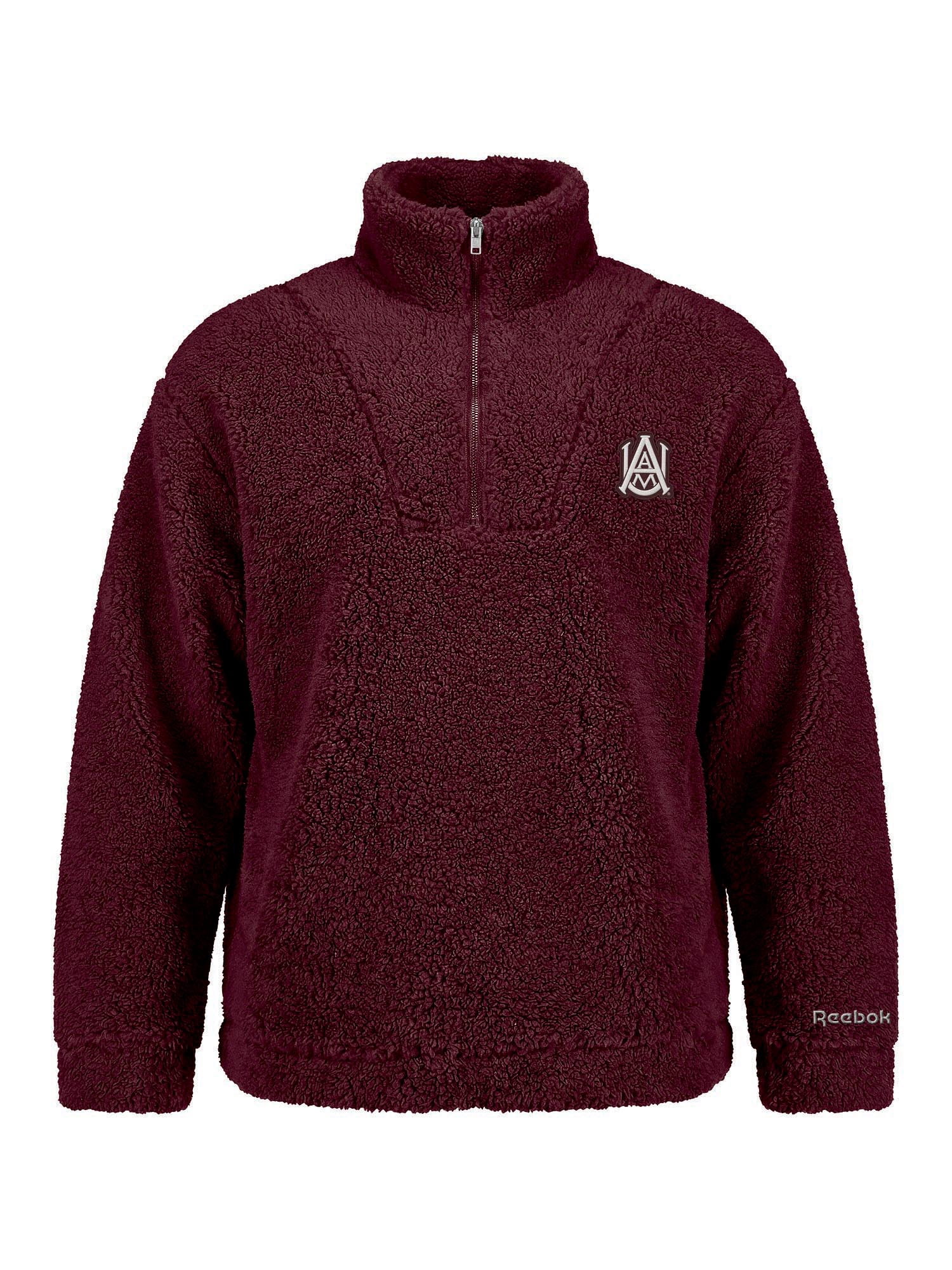 Alabama A&M Bulldogs Reebok Womens Relaxed Fit Qtr Zip Sherpa Pullover