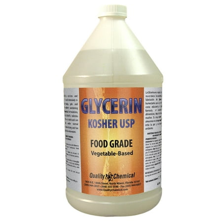 Vegetable Glycerin - All Natural, Kosher, USP Grade - 1 gallon (128