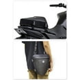 thumbnail image 3 of Black Motorcycle Tail Bag Back Seat Bag Shoulder Backpack Touring Bag Waterproof, 3 of 5