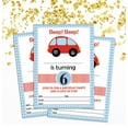 thumbnail image 2 of Darling Souvenir White Birthday Invitation Card 28 Pcs Fill or Write In Blank Invites Printable Party Supplies 5 x 7 Inches, 2 of 5