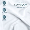 thumbnail image 4 of Bare Home Premium 1800 Collection Dual Pocket 3-Piece Bed Sheet Set, Twin, White, 4 of 10