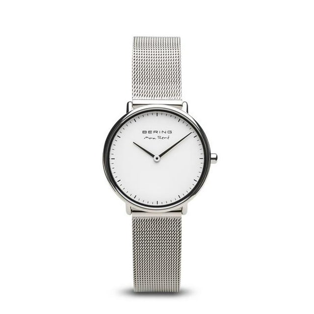 Bering 15730-004 Female Max Rene Polished Silver Mesh Watch