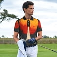thumbnail image 3 of Fotbe Retro Space Rocket Launch Camiseta Polo de Golf para Hombre con Estampado – Camisa Deportiva Transpirable con Cuello Abotonado-Medium, 3 of 6