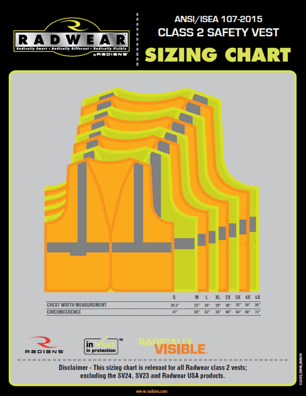 Radians Heavy-Duty Class 2 Two-Tone Engineer Vest - SV55-2ZGD High Vis Green L