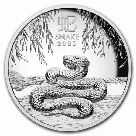 2025 Australia 1 oz Silver Lunar Snake Proof (HR, Box & COA)