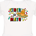 thumbnail image 4 of Inktastic Happy Cinco De Mayo-sombrero Boys or Girls Long Sleeve Baby Bodysuit, 4 of 5