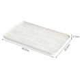 thumbnail image 5 of veasfak Detachable Drainer Shelf Cups Organizing Basket White Size L, 5 of 5