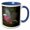 Blue/White, variant on 3drose, Galah Parrot, 11oz Two-tone Green Mug
