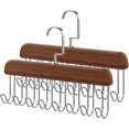 thumbnail image 1 of EKEFE 2 Pcs Tie Rack Bra Hanger Belt Hanger (Dark Brown), 1 of 4