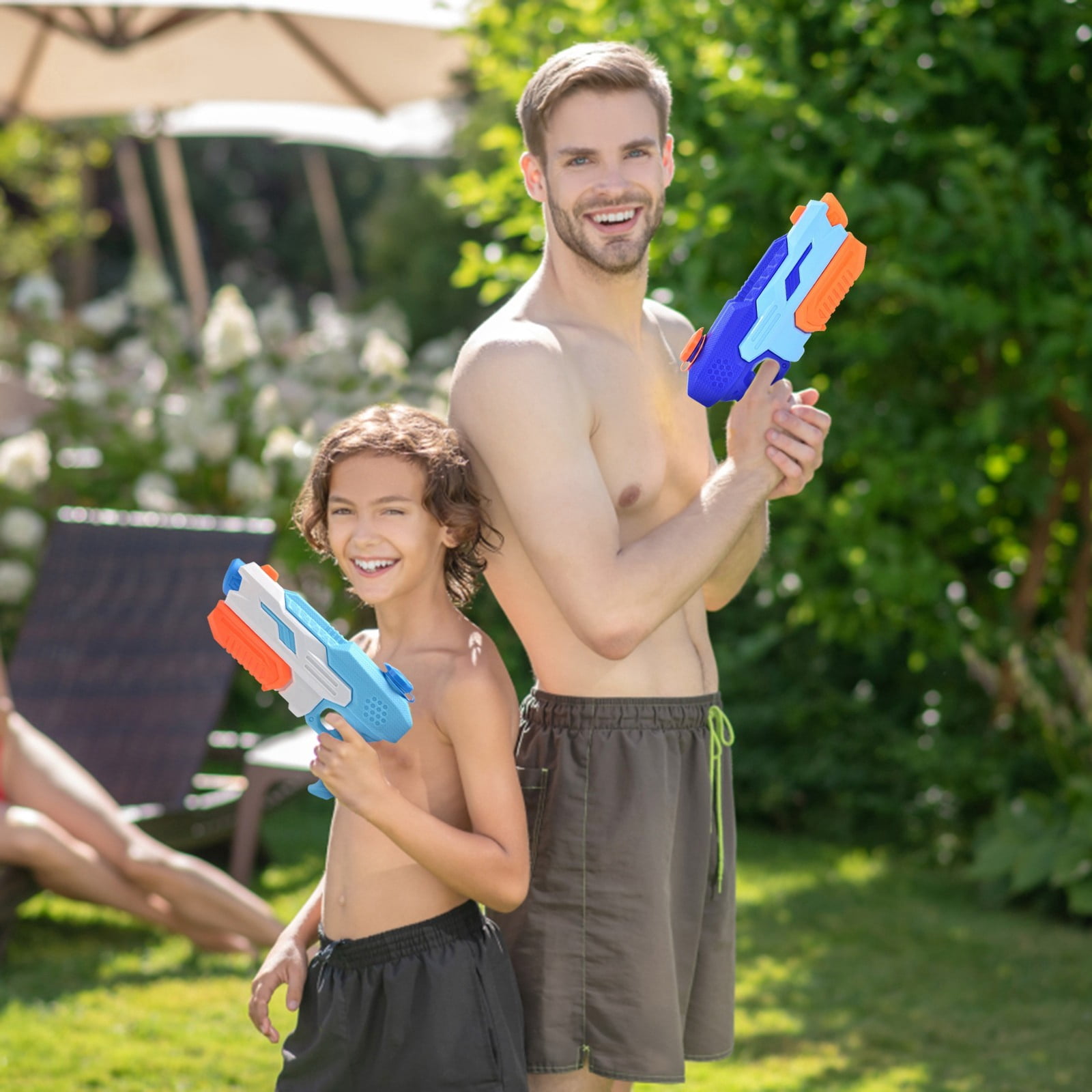 Hand Pump Water Gun, Small Capacity Rapid-Fire Shooting, Perfect for Outdoor Summer Fun, Pool and Backyard Water Play