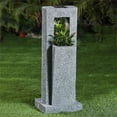 thumbnail image 2 of Stone Finish Column MgO Planter with Solar Light, 2 of 7