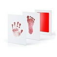 thumbnail image 4 of Pebbuoy Baby Footprint Film Handprint And Footprint Kit Ink-free No Skin Contact Clean And Safe Capture Precious Moments Newborn Baby or Pet Paw Imprint Keepsake Baby Shower Gift, 4 of 7