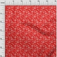 thumbnail image 2 of oneOone Viscose Chiffon Red Fabric Merry Christmas Craft Projects Decor Fabric Printed By The Yard 42 Inch Wide-LWI, 2 of 4