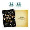 thumbnail image 4 of Tree-Free Greetings New Year Greeting Card 12 Pack, 100% Recycled Paper, 5x7, New Year Celebration (HP60662), 4 of 6