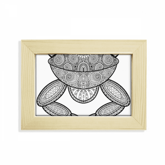 Paint Small Frog Green Desktop Decorate Photo Frame Picture Art Painting 5x7 inch