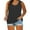 Black, variant on WTXUE Tank Tops Sleeveless, Scoop Neck Summer Women Floral Button Plus Size Tank Loose Vest T Shirts Tunics Tee Solid Casual Tops for Women'S Plus