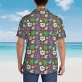 thumbnail image 6 of Qekee Daisies Flowers print Hawaiian Shirt for Men Short Sleeve Button Down Shirts Beach Tropical Casual Shirts, 6 of 9