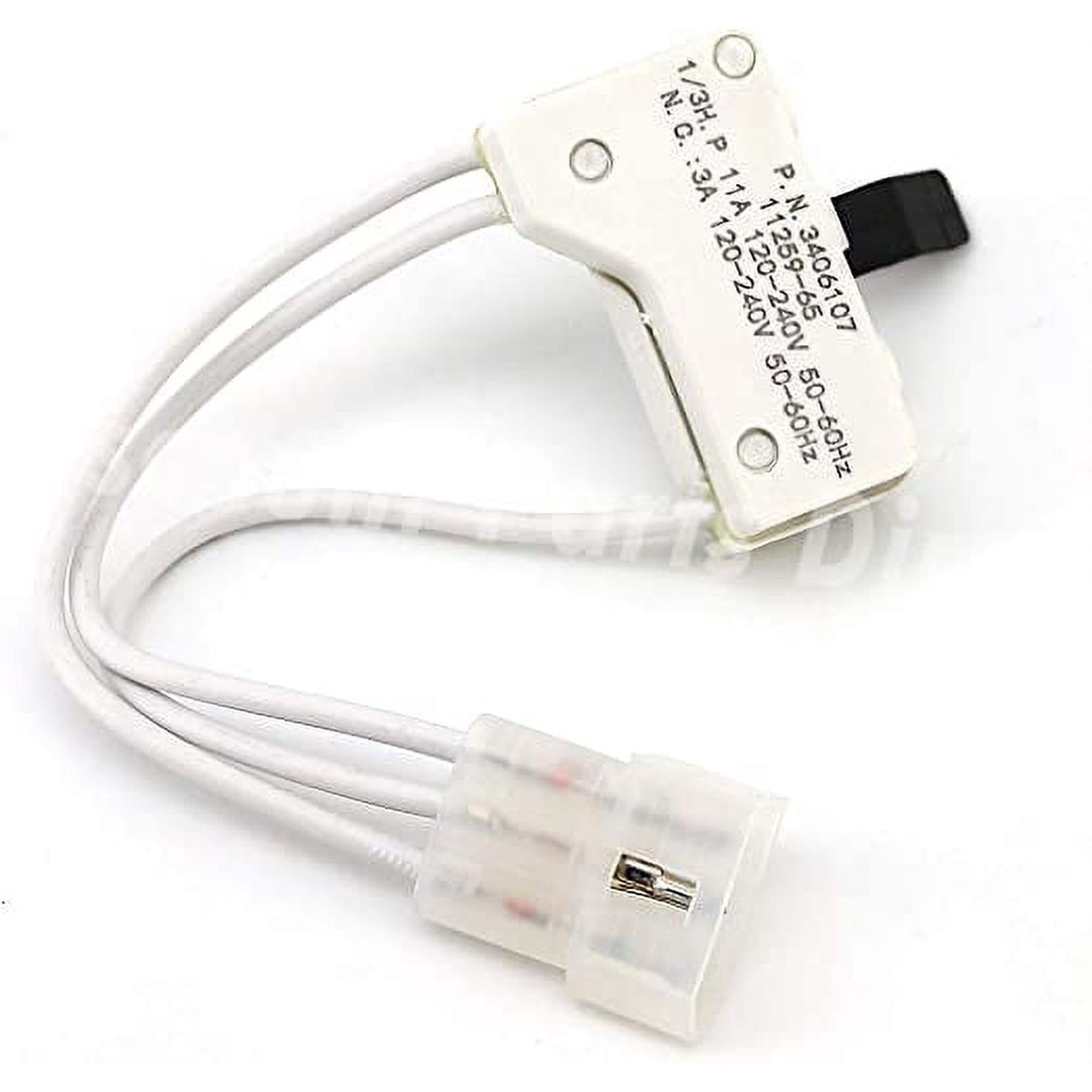 Ultra Durable 3406107 Dryer Door Switch Replacement part for Whirlpool & Kenmore Dryer - Replaces 3405100, 3405101, 3406100, 3406101, 3406109 (3406107)