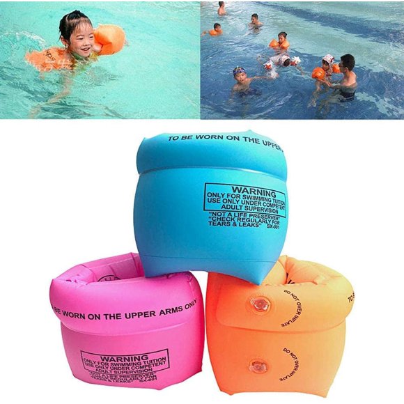 6 Pack Kids Adult Swimming Arm Floating Rings, PVC Arm Floating Inflatable Swimming Arm with Floating Sleeve Swim Ring, 1 High quality