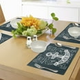 thumbnail image 4 of Ambesonne Anchor Place Mats Set of 4, Hand Drawn Hipster, Standard Size, Dark Blue White, 4 of 6