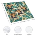 thumbnail image 3 of WYYP Monkeys Leaves Line Cloth Napkin Reusable Party Dinner Decoration Washable Napkins 4 PCS, 3 of 7
