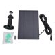 thumbnail image 1 of 8W Solar Panel for Bird Feeder Camera Type-C IP66 Waterproof 360 Degree Mount Doorbell Solar Panel for Rechargeable Battery Cameras Black, 1 of 4