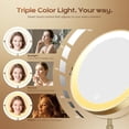 thumbnail image 3 of Espejo de maquillaje iluminado Dienmern 23 cm 5000 mAh 3 colores 360°, 3 of 7