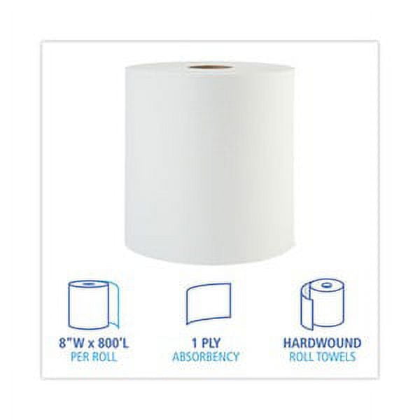 Boardwalk Hardwound Paper Towels, Paper Towels For Hand Drying Having  Bleached White Color