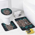 thumbnail image 4 of Rick And Morty 4 Pcs Bathroom Shower Curtain Set with Rugs(Bath Mat,U Shape Mat, Toilet Lid Cover Mat) Bathroom Accessory Sets, 4 of 8