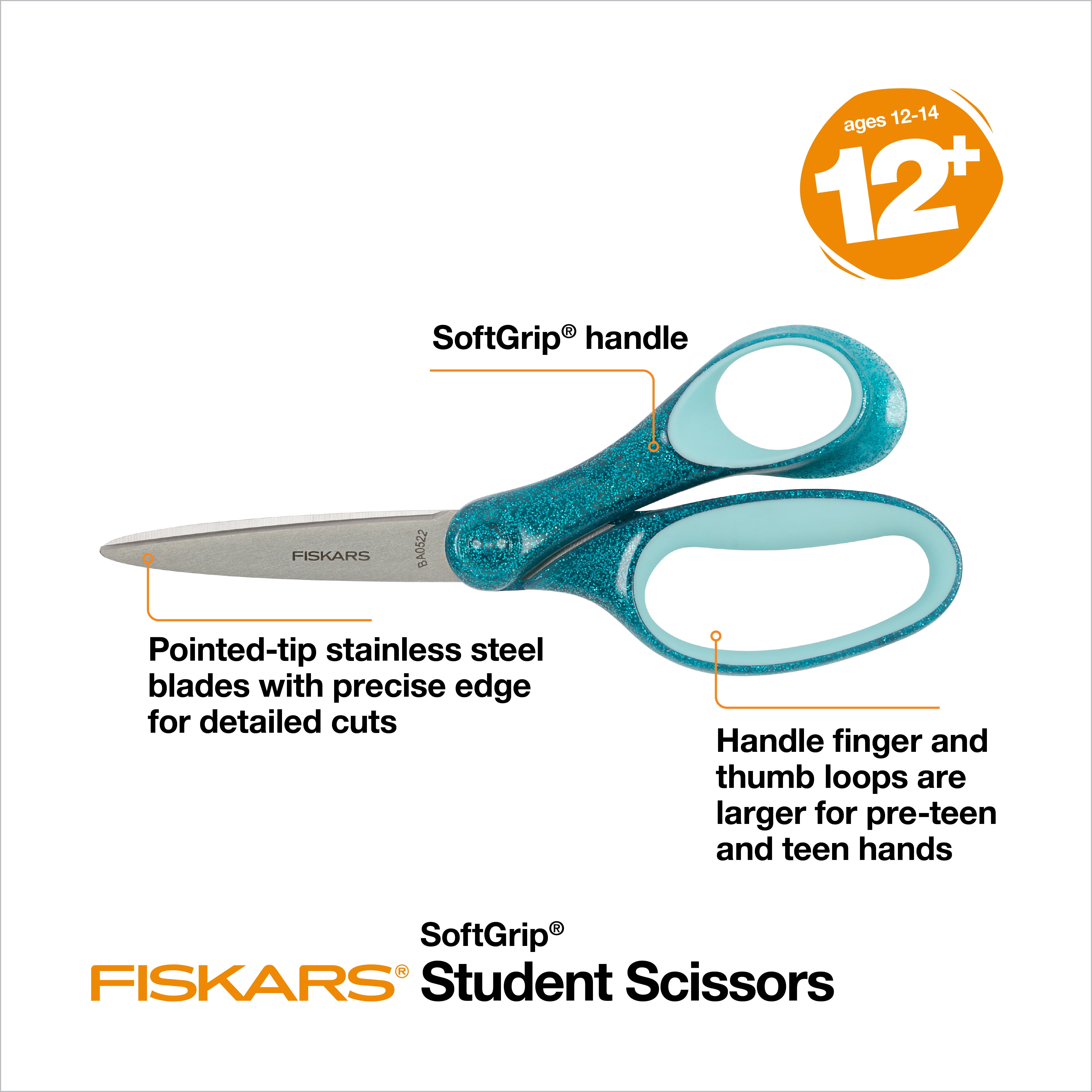 Fiskars 194580-1018 Student Scissors 7 Inch, Turquoise –  AppalachianOverstock