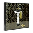 thumbnail image 3 of Stupell Industries Bathroom Sink Deco Style Geometric Painting Black Framed Art Print Wall Art, 14 x 11, 3 of 8
