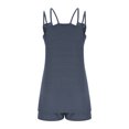 thumbnail image 5 of Bzhegqhd Women's Summer Comfortable Casual Suspender Shorts Pocket Jumpsuit Shorts, 5 of 6