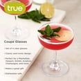 thumbnail image 3 of True Martini Glasses, 7 oz Stemmed Crystal Glass, Set of 4, 3 of 9