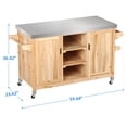 thumbnail image 3 of Uforic Outdoor Movable Grill Cart Storage Cabinet, MultiFunctional BBQ Grill Bar Cart, Bar, Prep Table, Rolling Kitchen Island, 3 of 10