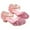 A-Pink240, variant on Girls High Heeled Dress Shoes Glitter Sparkling Flower Wedding Party Foootwear For Little Big Kid 4-12 Years Versatile Shoes