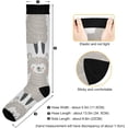 thumbnail image 3 of GZHJMY Alpaca Compression Socks, Women Men Long Stocking (20-30mmHg), Travel Knee High Stockings for Athletic Sports,Running,Cycling,Nursing, 3 of 7