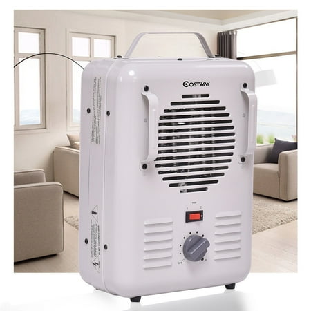 Costway Electric Portable Utility Space Heater Thermostat Room 1500W Air Heating (Best Kind Of Electric Heater)