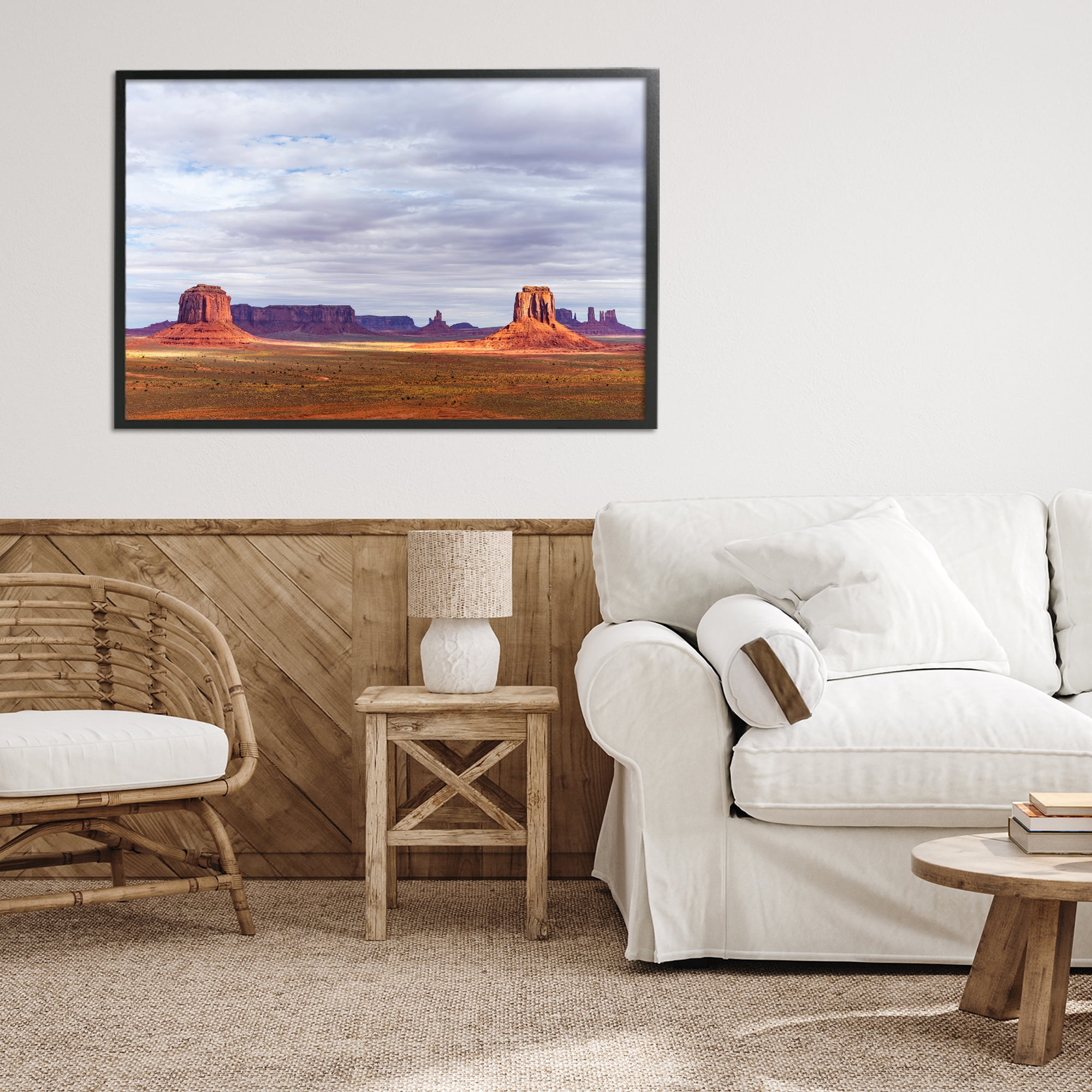Stupell Industries Monumental Desert Buttes & Mesas Black Framed Giclee Art, design by Shelley Carlisle