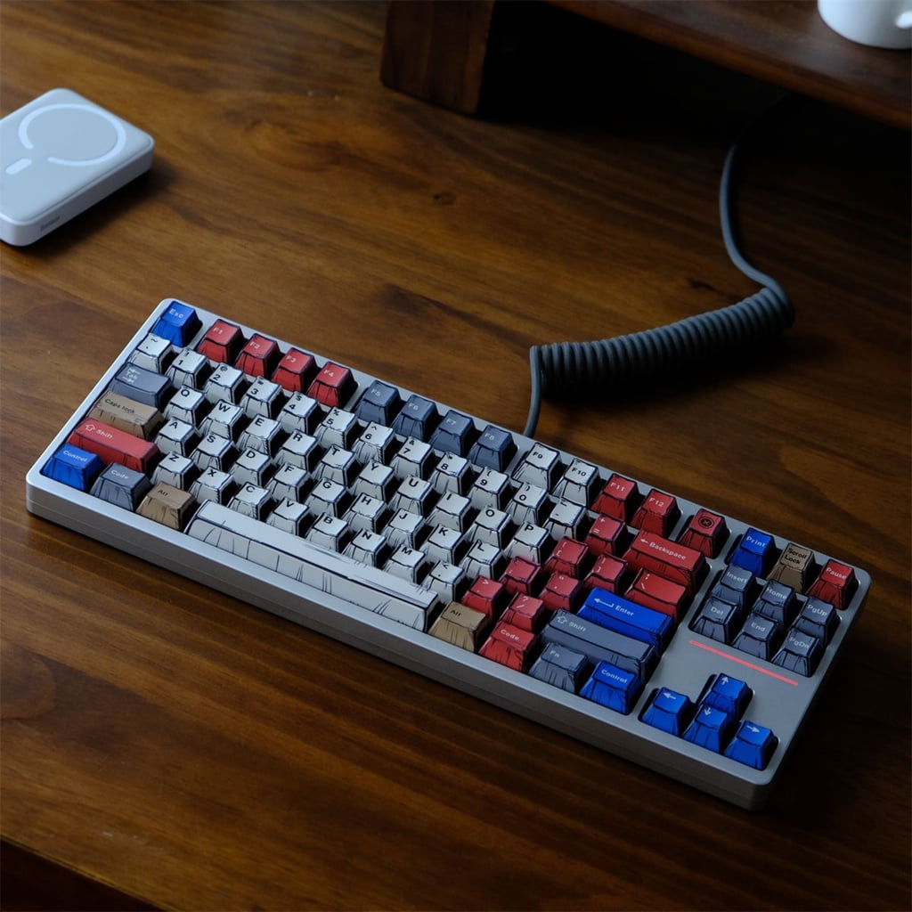 Graffiti Theme PBT Keycaps 151Keys Original Height and Heat Sublimated