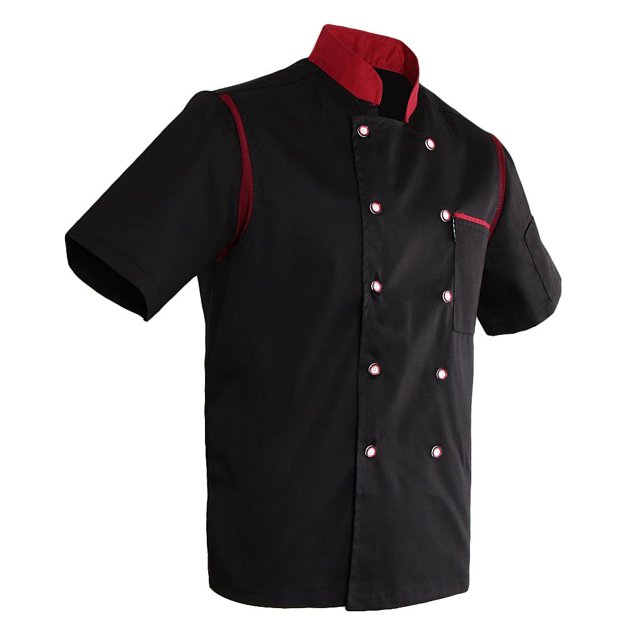 Chaqueta Unisex, Chaqueta de Panadero con Cuello Alto, Cocina, Hotel, Ropa , Catering de Fácil atención, , Chaqueta de Trabajo L Yinane Chef Jacket Uniform