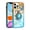 Orange/Blue, variant on For Apple iPhone 13 Pro Max 6.7 inch Sparkling Glitter Liquid Floating Hearts Stars Magnetic Ring Stand Case Cover Orange/Blue