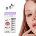 thumbnail image 3 of KISS imPRESS Falsies Press On Self Adhesive Eyelashes, Sassy, Black, 12 Lash Clusters, 3 of 16