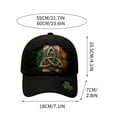 thumbnail image 3 of Gorra de béisbol para el Día de San Patricio | Gorra irlandesa para hombre y mujer | Diseño deportivo ajustable de perfil bajo | Bordado de trébol | Unisex (sirve para la mayoría de los adultos), 3 of 5